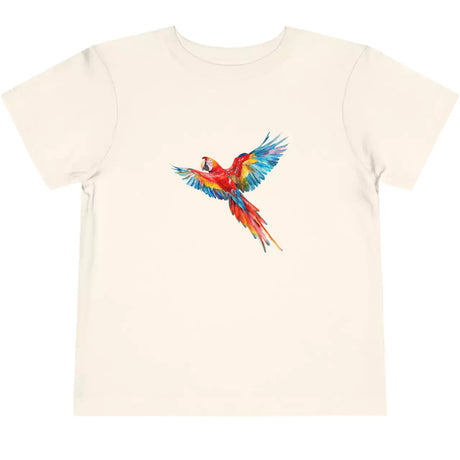 Natural Scarlet Macaw Parrot toddler t-shirt