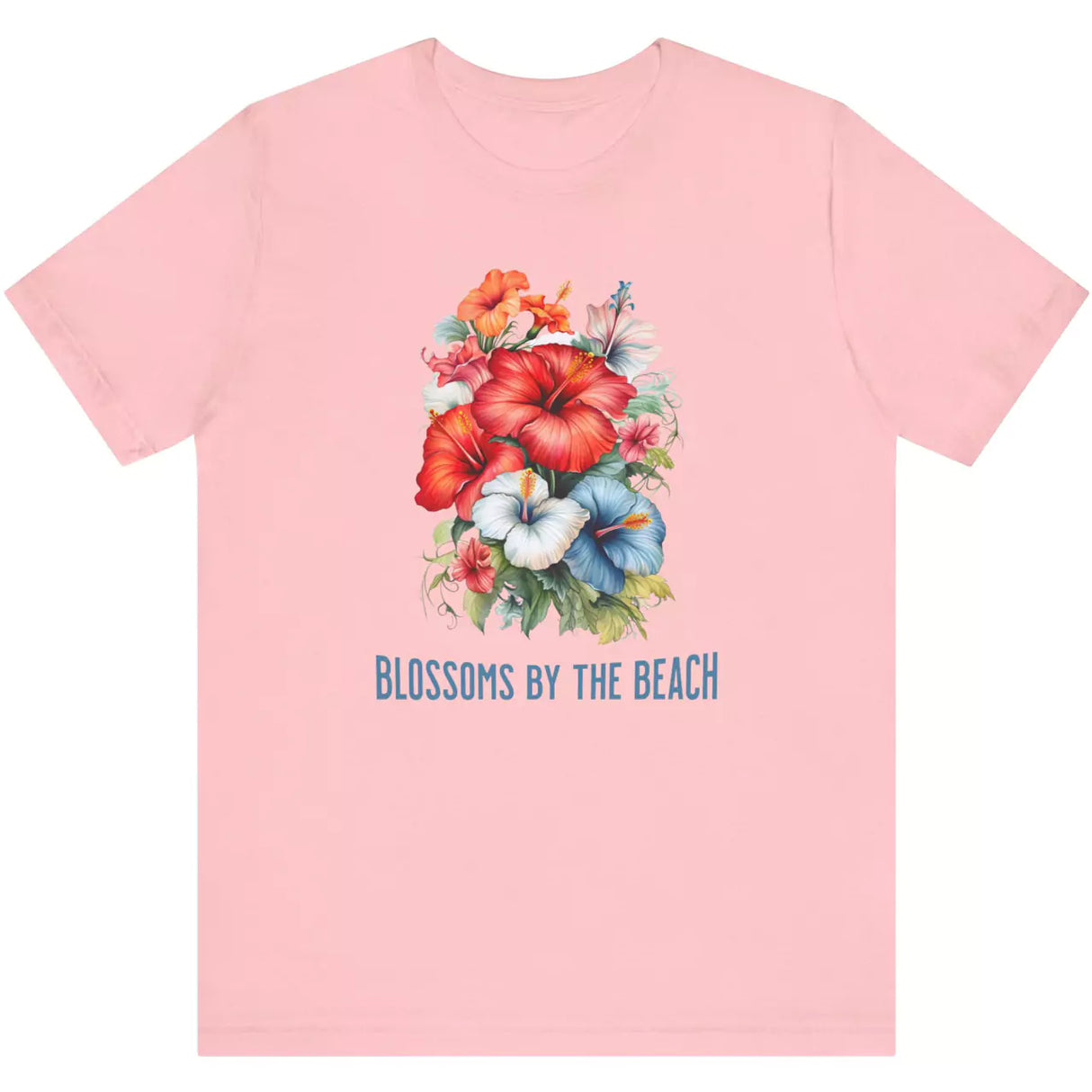 Blossoms By The Sea Hibiscus T-Shirt