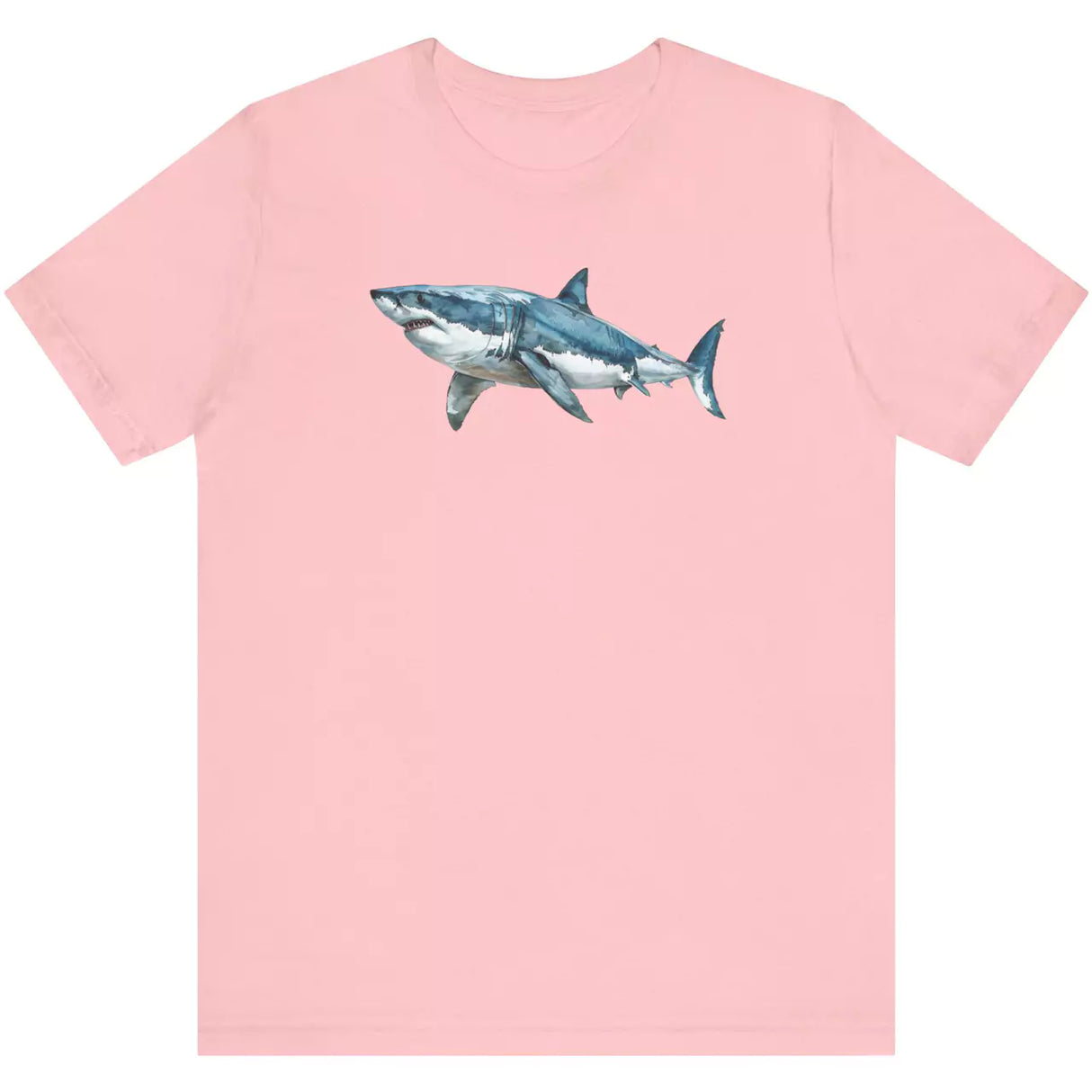 Pink Great White Watercolor t-shirt