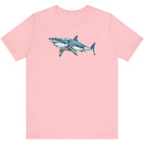 Pink Great White Watercolor t-shirt