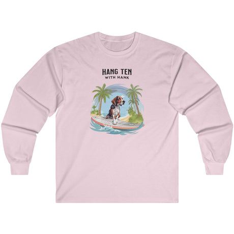 Light pink Hang Ten With Hank long-sleeve t-shirt