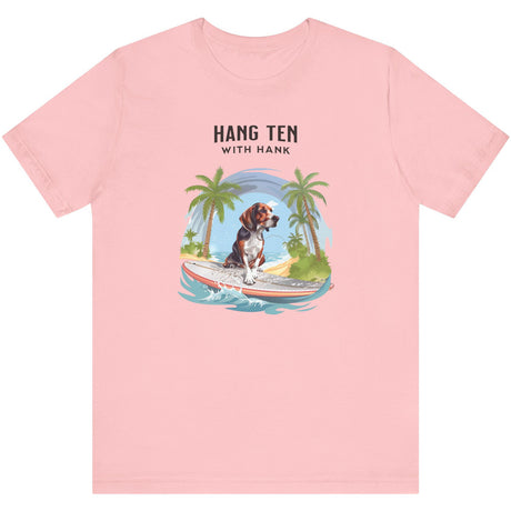 Pink Hang Ten With Hank t-shirt