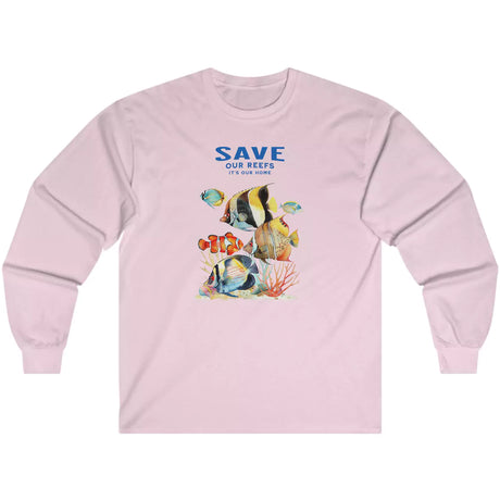 Pink Save Our Reefs Angels Clowns long-sleeve t-shirt