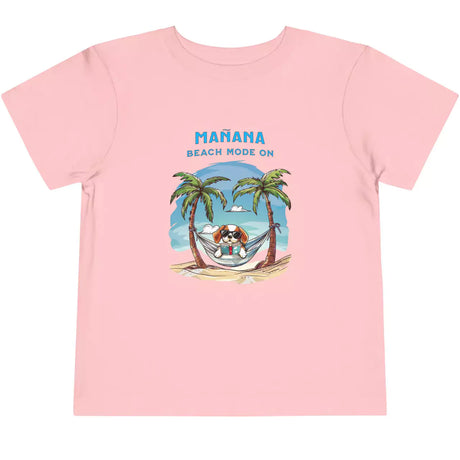 Pink Manana Beach Mode On toddler t-shirt