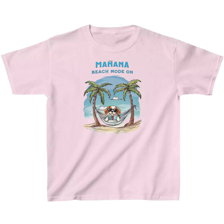 Pink Manana Beach Mode On youth t-shirt