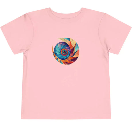 Pink Nautilus Inspired Beach Bliss Spiral toddler t-shirt