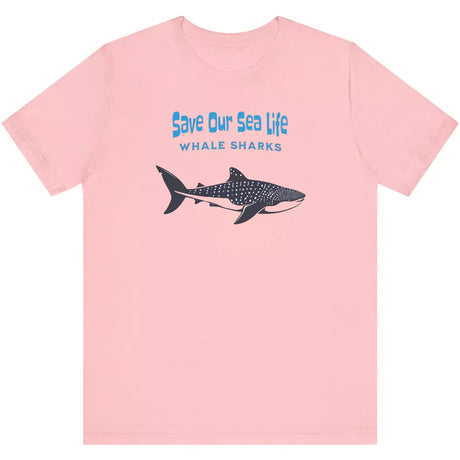 Pink Save Our Sea Life | Whale Sharks t-shirt