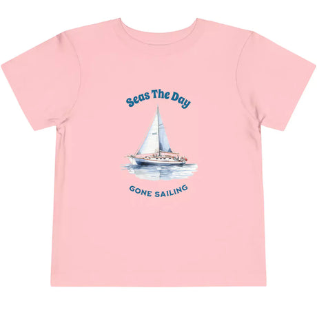 Pink Seas The Day | Gone Sailing toddler t-shirt