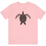 Pink Silhouette Sea Turtle t-shirt