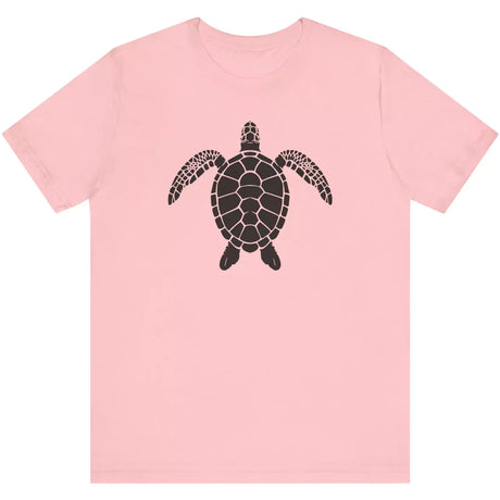 Pink Silhouette Sea Turtle t-shirt