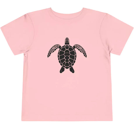 Pink Silhouette Sea Turtle toddler t-shirt