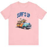 Pink Surf's Up vintage truck t-shirt