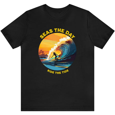 Ride The Tide t-shirt in black