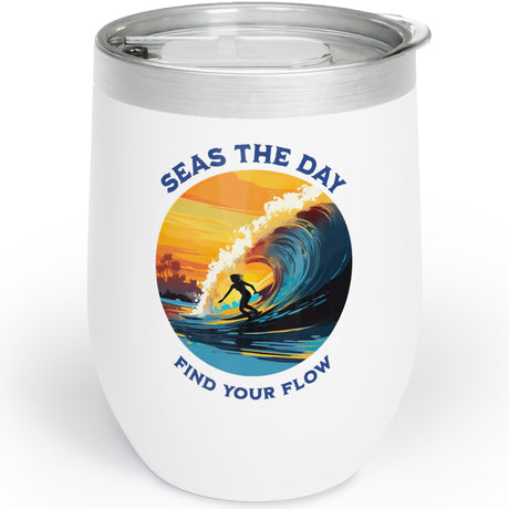 Ride The Tide insulated tumbler right