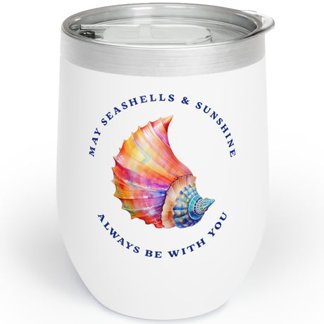 Seashells And Sunshine insulated tumbler right