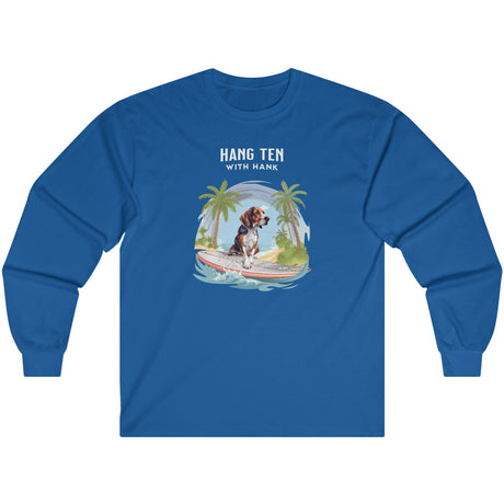 Royal blue Hang Ten With Hank long-sleeve t-shirt