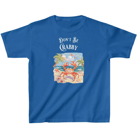 Royal blue Don't Be Crabby toddler t-shirt