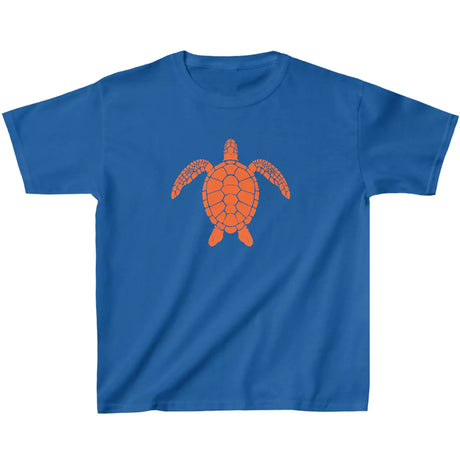 Royal blue Silhouette Sea Turtle youth t-shirt