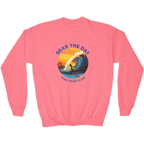 Pink Ride The Tide youth sweatshirt