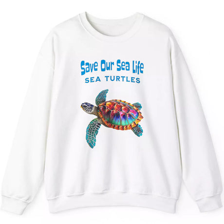 Save Our Sea Turtles white sweatshirt