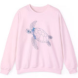 Sea Turtle Ocean Guardian light pink sweatshirt