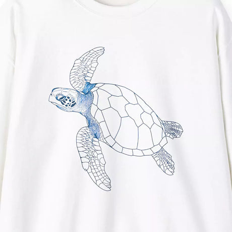 Sea Turtle Ocean Guardian white sweatshirt design