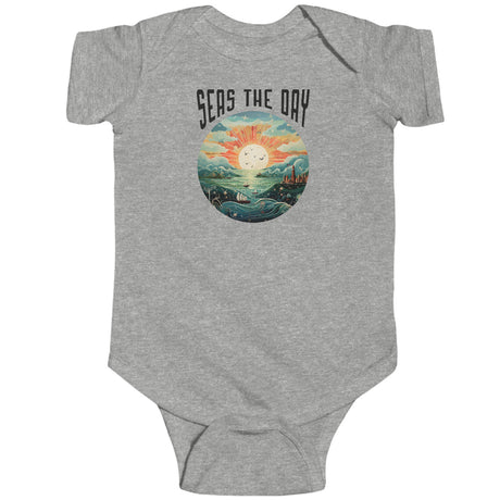 Sesa The Day Fantasy baby bodysuit in heather gray