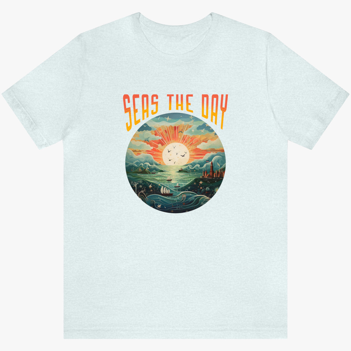 Seas The Day t-shirt in white