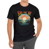 Seas The Day t-shirt on model male