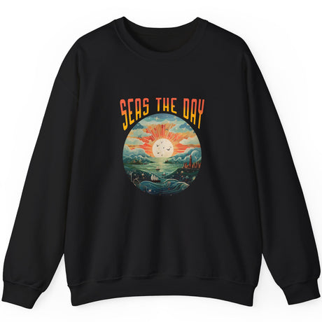 Seas The Day sweatshirt in black