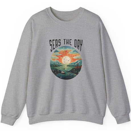 Seas The Day sweatshirt in sport gray