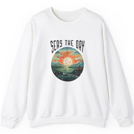 Seas The Day sweatshirt in white