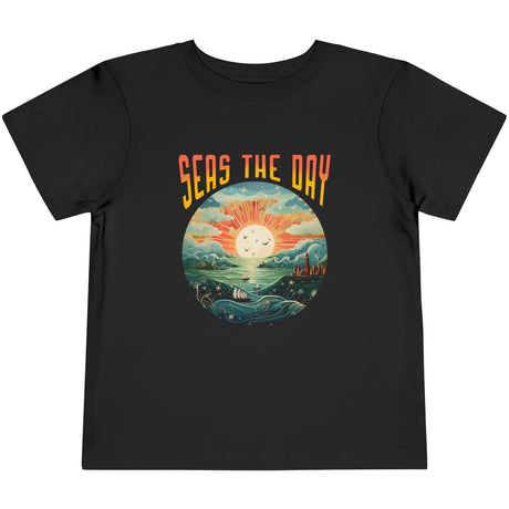 Seas The Day Fantasy youth t-shirt in black