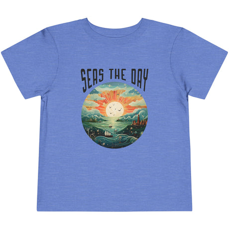 Seas The Day Fantasy youth t-shirt in Carolina blue