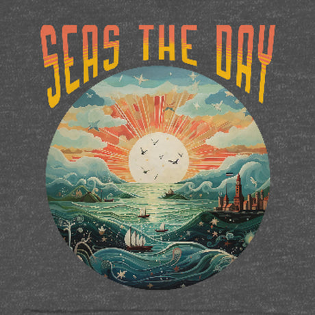 Close-up of Seas The Day (Fantasy) youth hoodie design