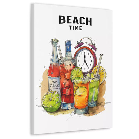 18x24 Beach Time Always canvas gallery wrap side view