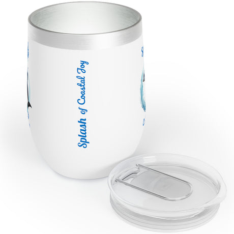 Splash Dolphin insulated tumbler with included top