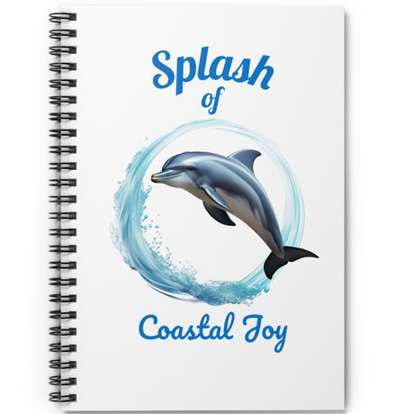 Splash Dolphin spiral notebook front