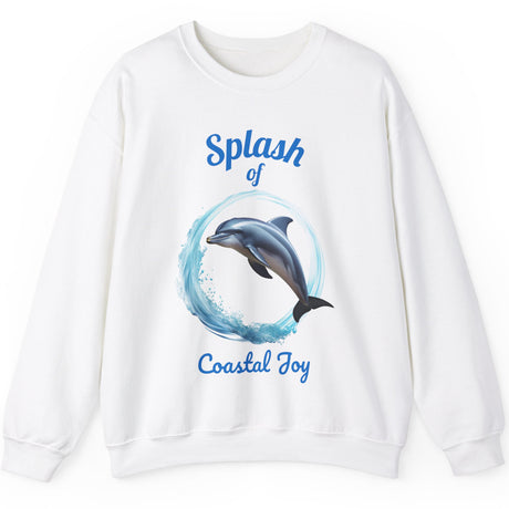 Splash Dolphin sweatshirt in white