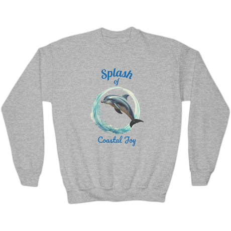 Splash Dolphin youth sweatshirt sport gray