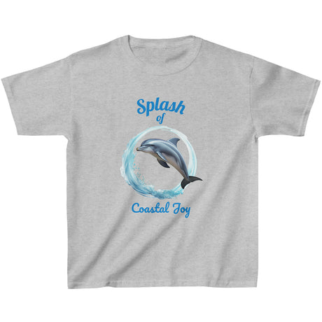 Splash Dolphin youth t-shirt in sport gray