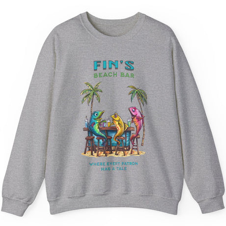 Sport gray Fin's Beach Bar Tales sweatshirt