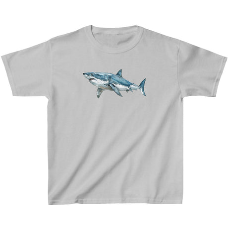 Sport gray Great White Watercolor youth t-shirt