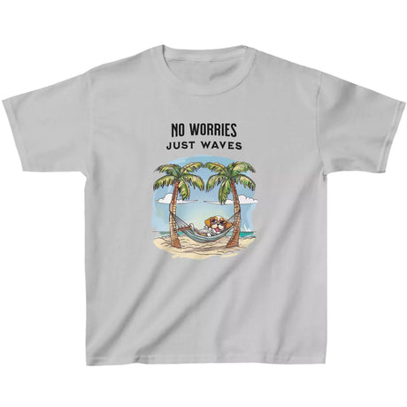 Sport gray No Worries Just Waves youth t-shirt