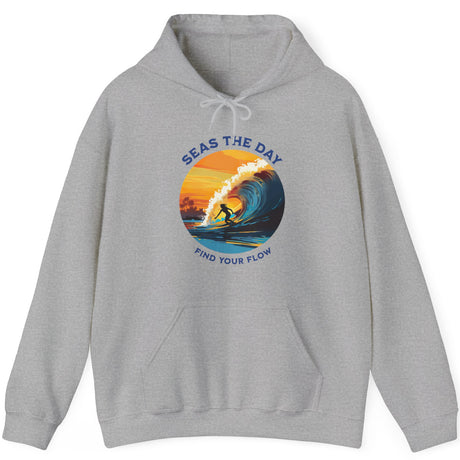 Ride The Tide drawstring hoodie sport gray