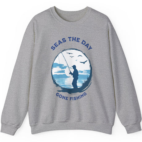 Sport gray Gone Fishing sweatshirt