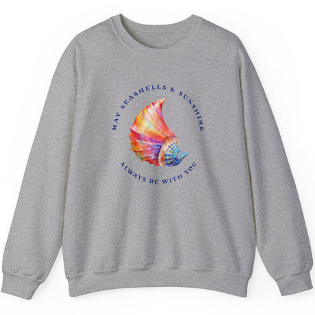 Seashells And Sunshine sweatshirt sport gray