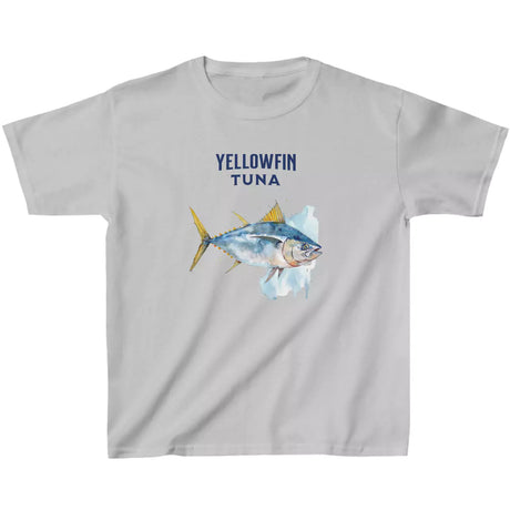 Sport gray Yellowfin Tuna Watercolor youth t-shirt