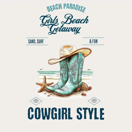 Beach Paradise Cowgirl Style T-Shirt