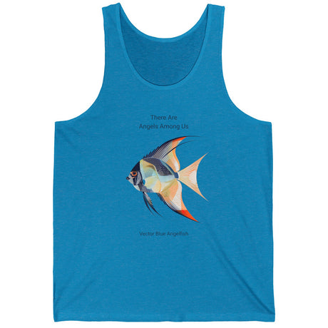 Blue Vector Angelfish Tank Top (There Are Angels Among Us)